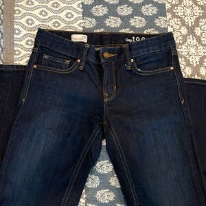 GAP Women's Dark Wash Real Straight Jeans, Sz 26r